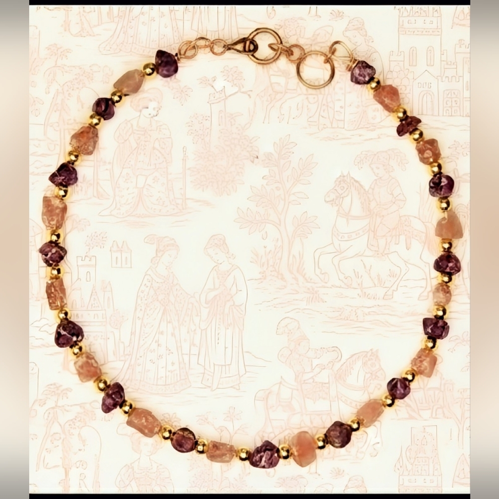Rough Ruby & Strawberry Quartz Necklace Prescription For Increasing Confidence